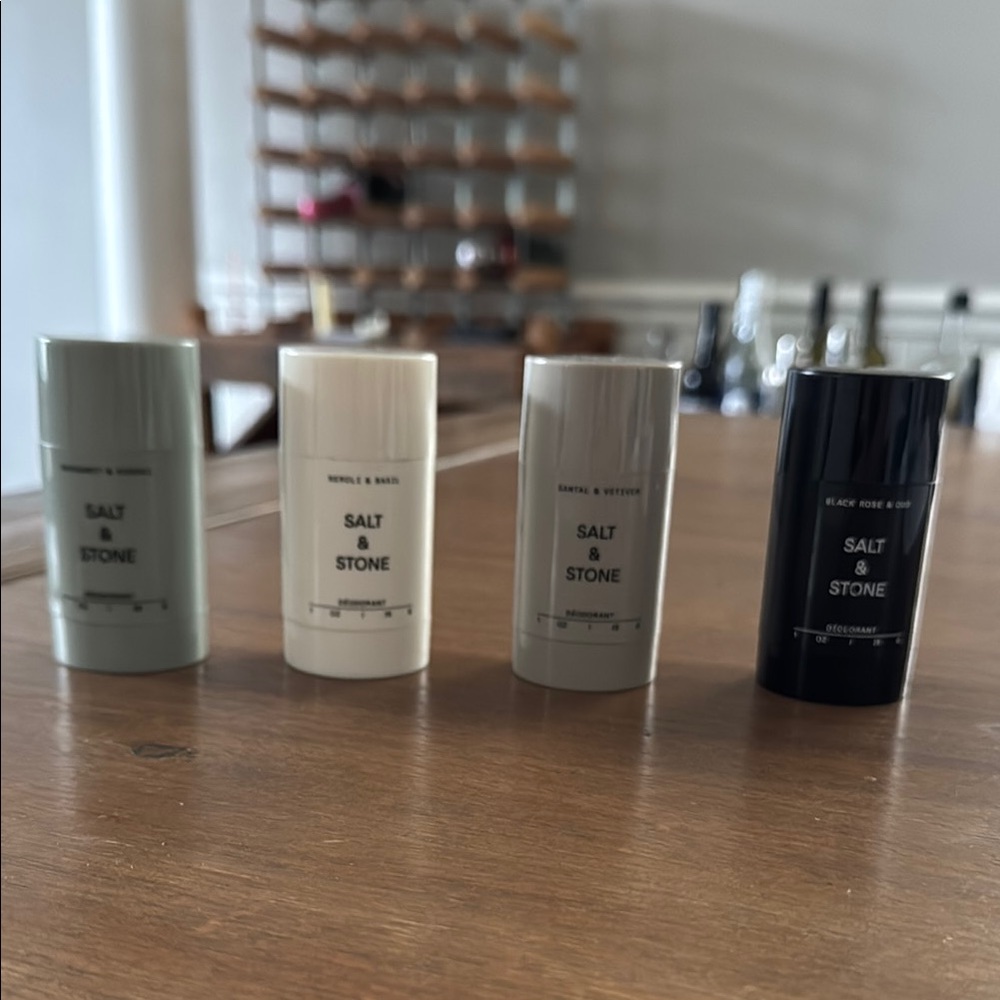 Salt & Stone Deodorant Set - Black, Cream, Gray